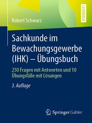cover image of Sachkunde im Bewachungsgewerbe (IHK)--Übungsbuch